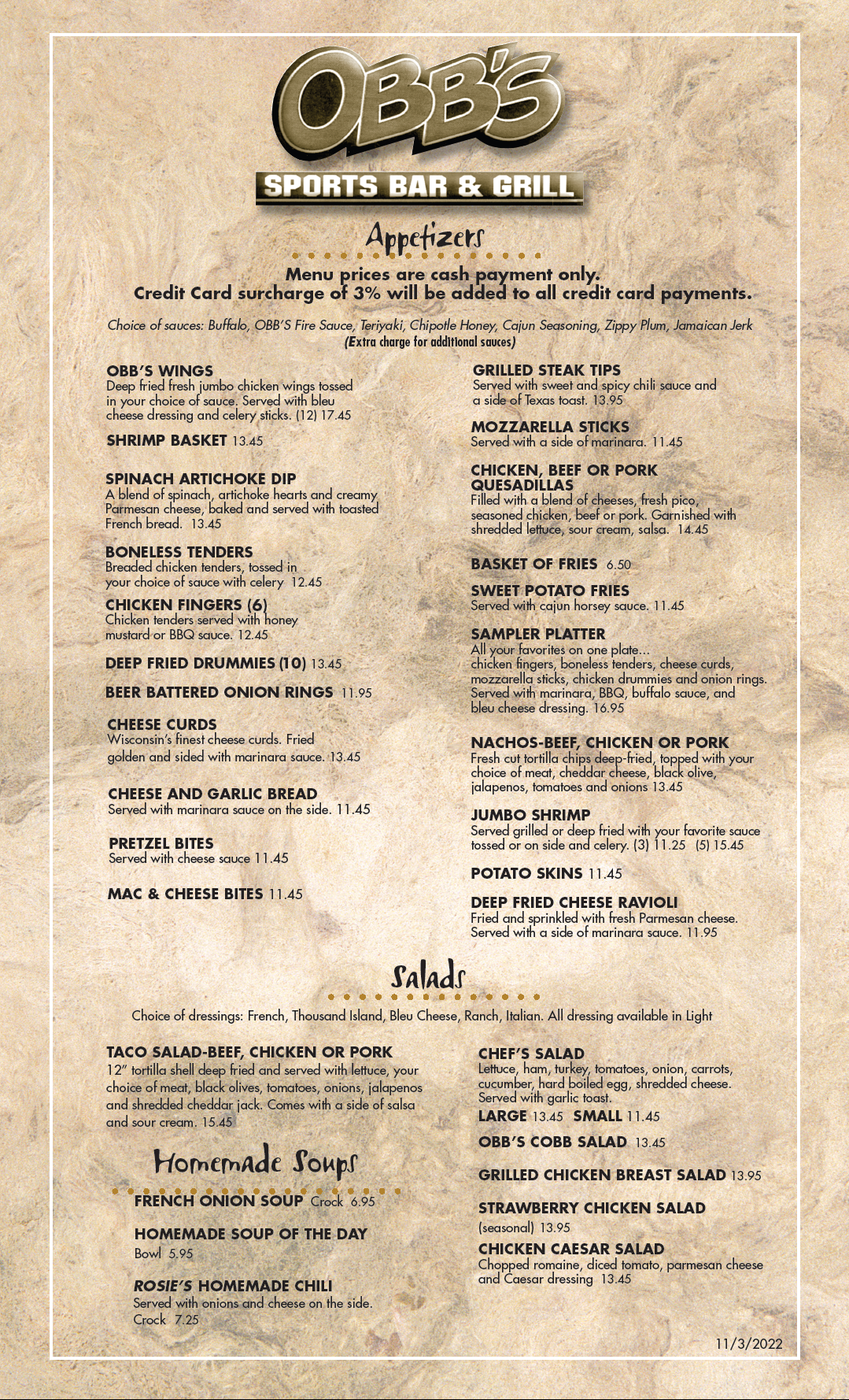 Lunch & Dinner Menu Page 2